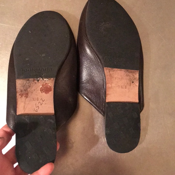 Trademark brown leather slides clogs. Worn/resoled - Picture 2 of 2